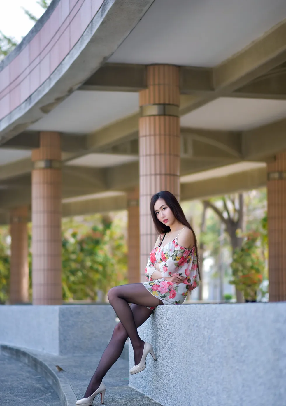 [Mzsock] NO.185 Yanxi suspender skirt black stockings beautiful legs street photography#[27P]-24