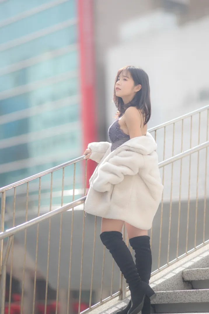 [Mzsock] NO.215 YoYo denim shorts and boots street photography#[105P]-30